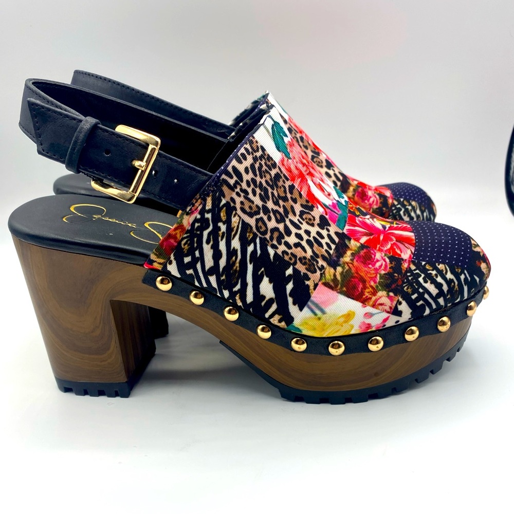 Jessica Simpson Tiarah Slingback Rubber Sole Clog. Size 7.5